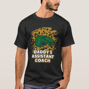 Daddys Assistent Coach Kind Humor Zoon en Daught T-shirt