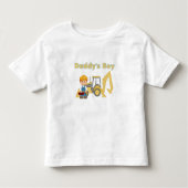 Daddy's Boy Backhoe Kinder Shirts (Voorkant)