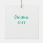 "Daddy's Boy" Robots ontwerp Keramisch Ornament (Achterkant)