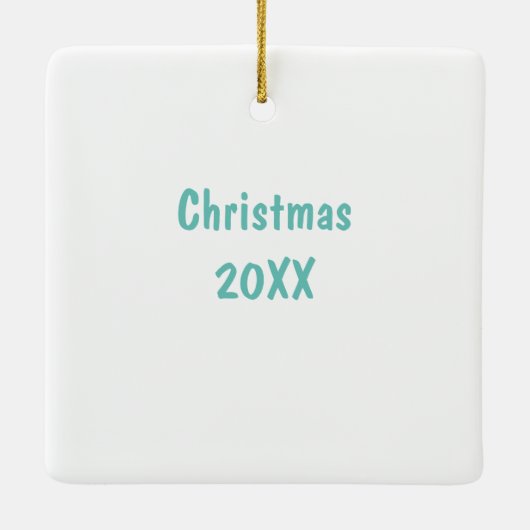 "Daddy's Boy" Robots ontwerp Keramisch Ornament (Achterkant)