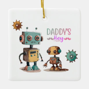 "Daddy's Boy" Robots ontwerp Keramisch Ornament