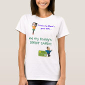 Daddy's Credit Card funny tee shirt (Voorkant)