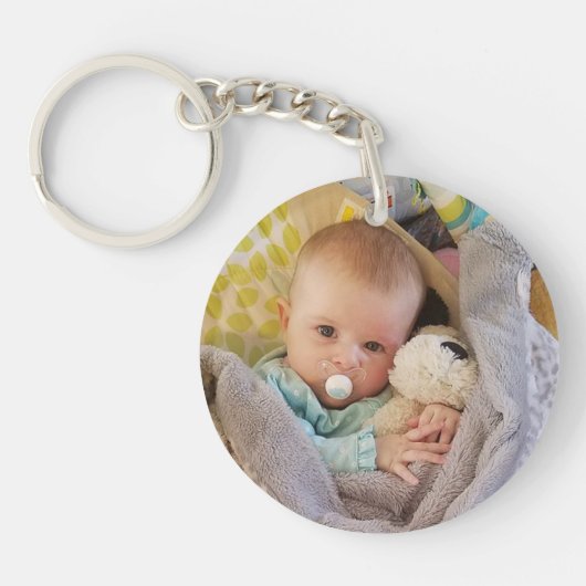 Daddy's Darling Children's Photo Sleutelhanger (Voorkant)