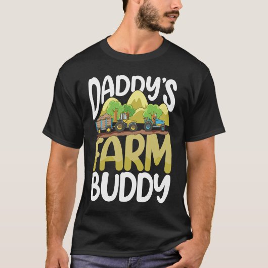 Daddy's Farm Buddy for a Farmer T-shirt (Voorkant)
