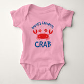 Daddys favoriete krab (kind) romper (Voorkant)