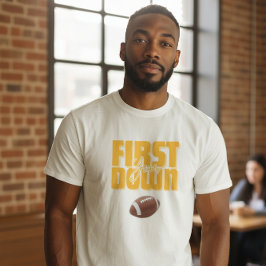 Daddy's Football First Year Down Graphic Tee T-shirt