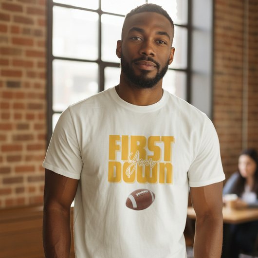 Daddy's Football First Year Down Graphic Tee T-shirt