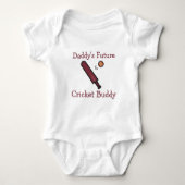 Daddy's Future Cricket Buddy | Custom Cricket Romper (Voorkant)