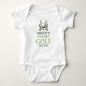 Daddy's Future Golf Buddy Cute Golfing Romper (Voorkant)