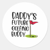 Daddy's Future Golfing Buddy 1 Ronde Sticker (Voorkant)