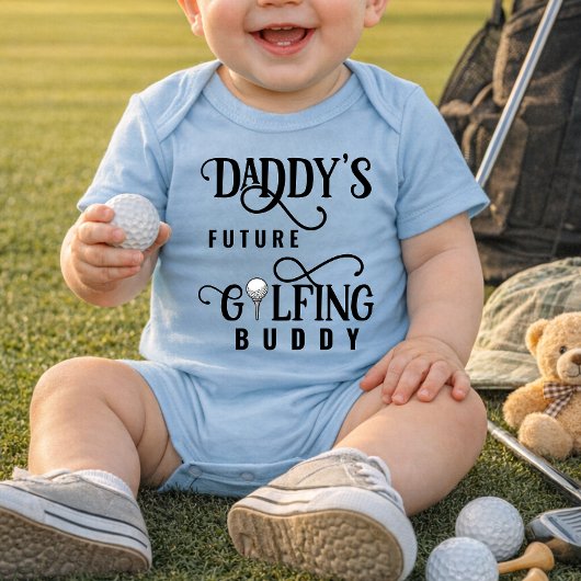 Daddy's Future Golfing Buddy Baby Bodysuit