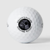 Daddy's Future Golfing Buddy Ultrasound Sonogram Golfballen (Voorkant)