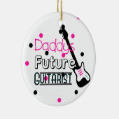 Daddys Future Guitarist Keramisch Ornament (Rechts)