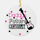 Daddys Future Guitarist Keramisch Ornament (Voorkant)