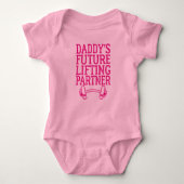 Daddy's Future Lifting Partner - Grappig Romper (Voorkant)