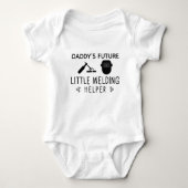 Daddy's Future Little Welding Helper Welding Werk Romper (Voorkant)