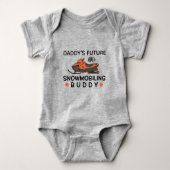 Daddy's Future Snowmobiling Buddy Snowmobiler Romper (Voorkant)
