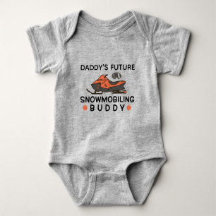 Daddy's Future Snowmobiling Buddy Snowmobiler Romper