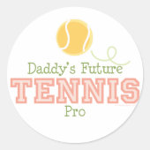 Daddy's Future Tennis Pro Sticker (Voorkant)