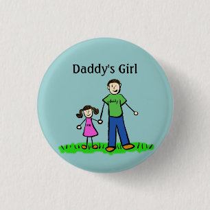Daddy's Girl knopen Custom familie hanger Spelden Ronde Button 3,2 Cm