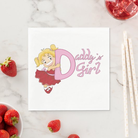Daddys Girl Paper Napkins Servet (Insitu)