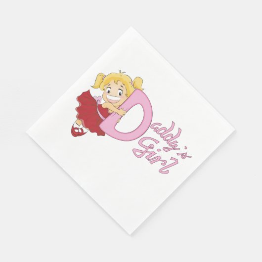 Daddys Girl Paper Napkins Servet (Hoek)
