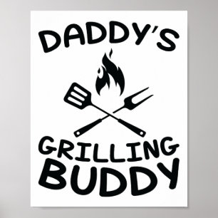 Daddy's Grilling Buddy - Kinder BBQ Poster