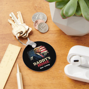 Daddy's Home 2025 Een patriottische en grappige ki Sleutelhanger