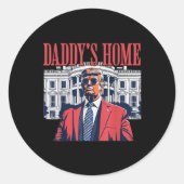 Daddys Home, Daddys Home Ronde Sticker (Voorkant)