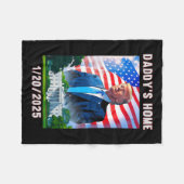 Daddy's Home Donald Trump 2024 Fleece Deken (Voorkant (Horizontaal))