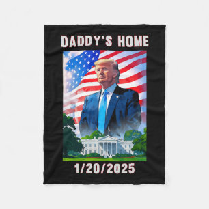 Daddy's Home Donald Trump 2024 Fleece Deken