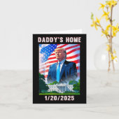 Daddy's Home Donald Trump 2024  Kaart (Gele Bloem)