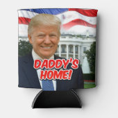 Daddy's Home President Donald Trump 2024 Overwinni Blikjeskoeler (Voorkant)