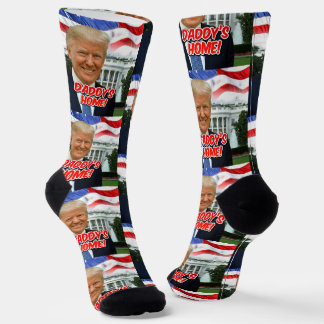 Daddy's Home President Donald Trump 2024 Overwinni Sokken
