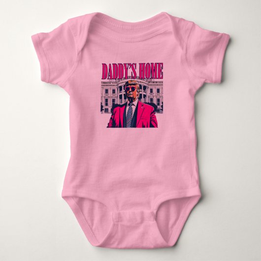 Daddy's Home Roze Trump Romper (Voorkant)