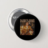 Daddy's Home Trump 2024 Leopard Funny Ronde Button 5,7 Cm (Voorkant /achterkant)