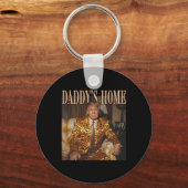 Daddy's Home Trump 2024 Leopard Funny Sleutelhanger (Voorkant)