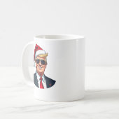 Daddy's Home Trump Claus Zonnebril Koffiemok (Voorkant links)