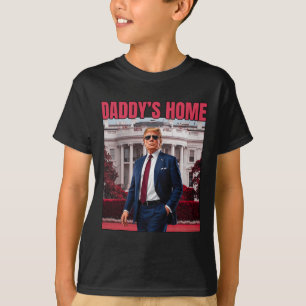 Daddy's Home Trump Return 45 47 Grappig Trump 2024 T-shirt