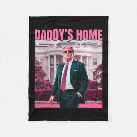 Daddy's Home Trump Roze 2024 Amerika CK 2024 Fleece Deken (Voorkant)
