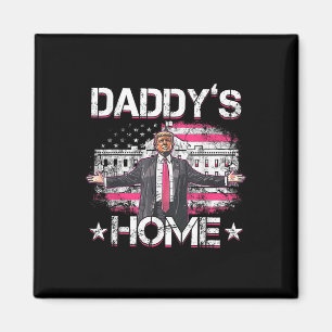 Daddys Home Trump Roze 2024 Grappig Trump Take Magneet