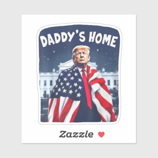 Daddy's Home Trump Roze 2024 Neem Amerika terug Sticker (Vel)