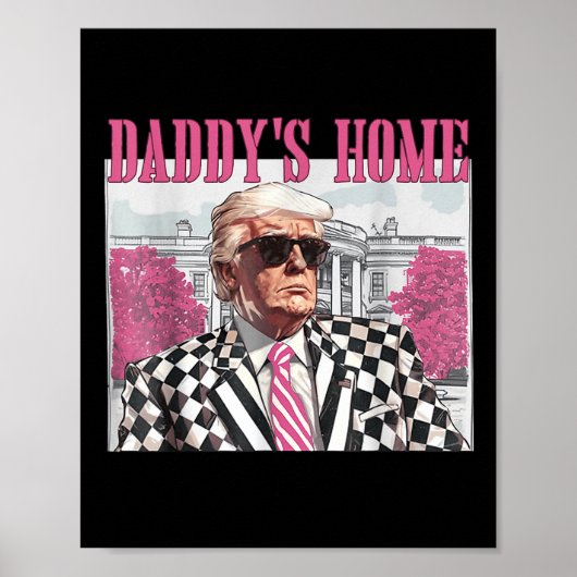Daddys Home Trump Roze 2024 Poster (Voorkant)