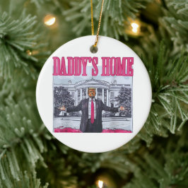 Daddy's Home Trump Roze Gift Keramisch Ornament