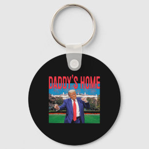 Daddy's Home Trump Roze Trump 2024 Neem Amerika Ba Sleutelhanger