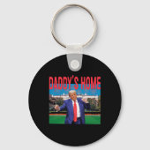 Daddy's Home Trump Roze Trump 2024 Neem Amerika Ck Sleutelhanger (Voorkant)