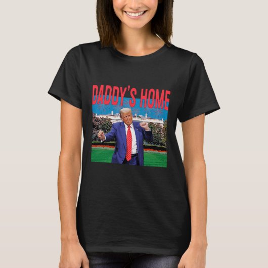Daddy's Home Trump Roze Trump 2024 Neem Amerika Ck T-shirt (Voorkant)