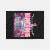 Daddy's Home Trump Roze Trump won 2024 Take Americ Fleece Deken (Voorkant (Horizontaal))