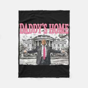 Daddy's Home Trump Shirt Vrouwen Mannen Kinder Tru Fleece Deken