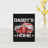 Daddys Home Trump Xmas 2024 Funny Trump Take Ameri Kaart (Gele Bloem)